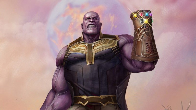 thanos, hd, 4k, superheroes, digital art, artwork