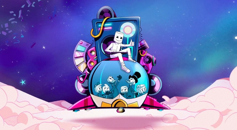 marshmello, music, digital art, hd, ducktales