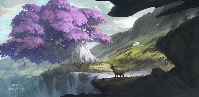 elk, animals, artist, artwork, digital art, hd, 4k, deviantart