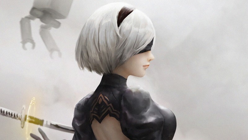 nier automata, games, hd, artist, artwork, digital art, artstation