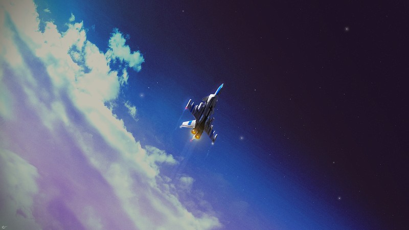 space shuttle, artist, artwork, digital art, hd, 4k, artstation
