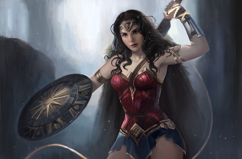 wonder woman, hd, 4k, superheroes, artwork, digital art, artstation