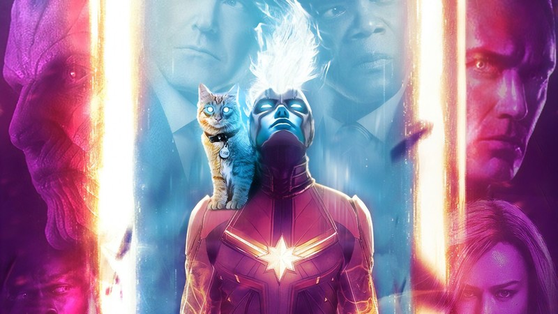 captain marvel, superheroes, poster, hd, artstation