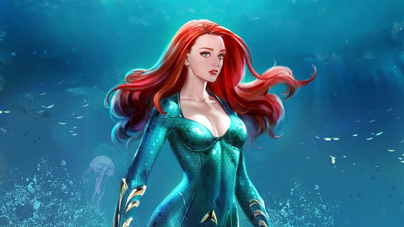 mera, hd, superheroes, artwork, digital art, artstation