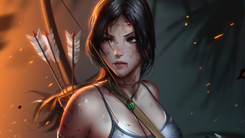 lara croft, tomb raider, games, hd, deviantart