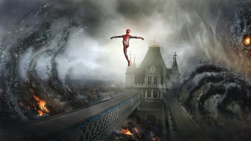 spiderman far from home, spiderman, hd, superheroes, digital art, artwork, artstation