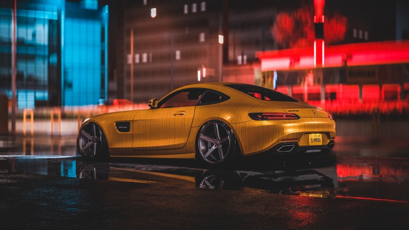 mercedes amg, mercedes, cars, hd, 4k, yellow