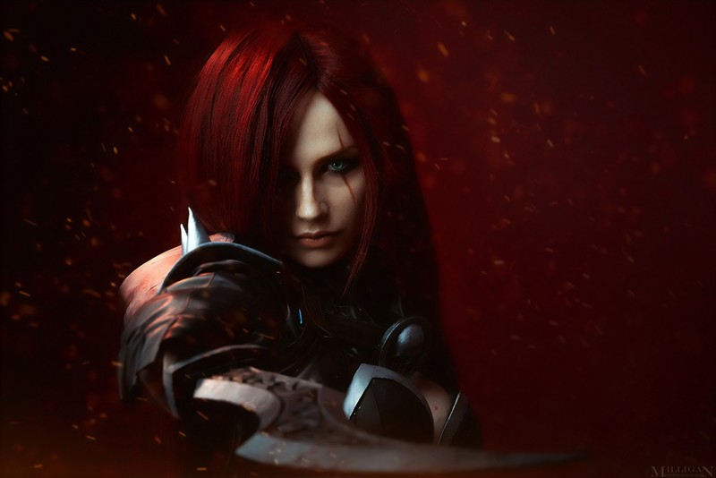 katarina league of legends, league of legends, games, fantasy girls, hd, cosplay, deviantart
