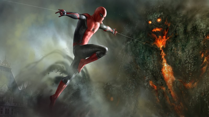 spiderman far from home, spiderman, hd, superheroes, digital art, artwork, artstation