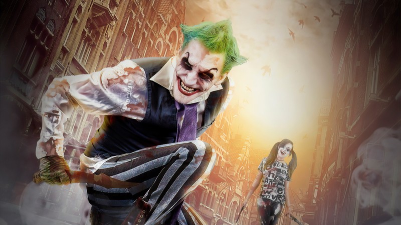 joker, harley quinn, superheroes, cosplay, artist, artwork, digital art, hd, 4k, dribbble