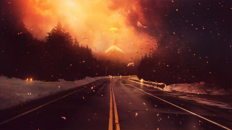 road, artist, artwork, digital art, hd, 4k, deviantart