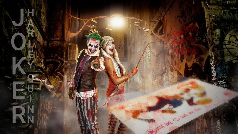 joker, harley quinn, superheroes, artist, artwork, digital art, hd, 4k, dribbble, cosplay