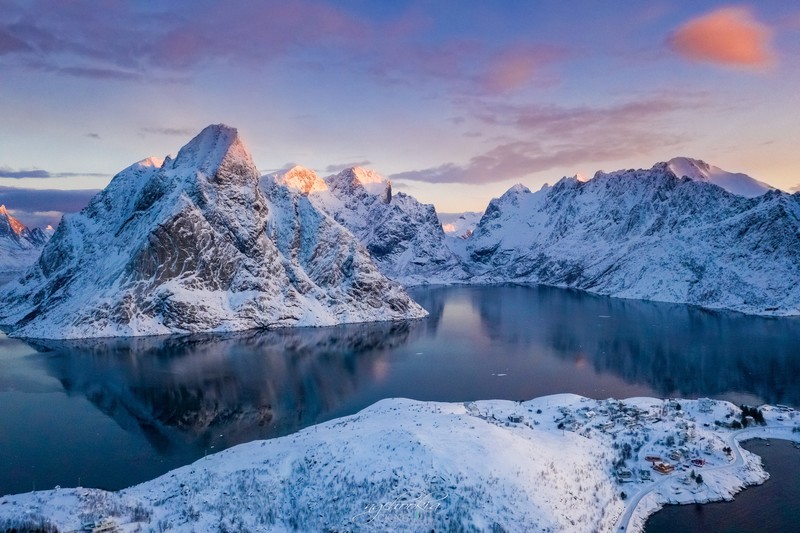 mountains, snow, nature, hd