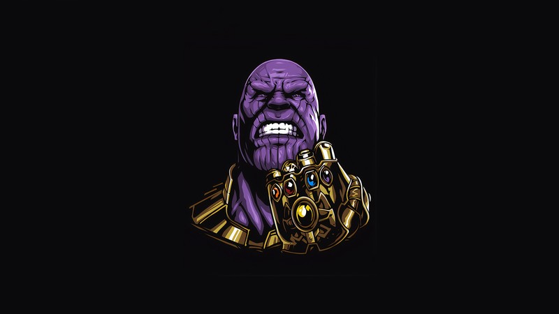 thanos, superheroes, artist, artwork, digital art, hd, 4k, minimalism, minimalist, behance