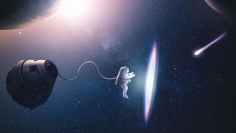 astronaut, space, artist, artwork, digital art, hd, 4k
