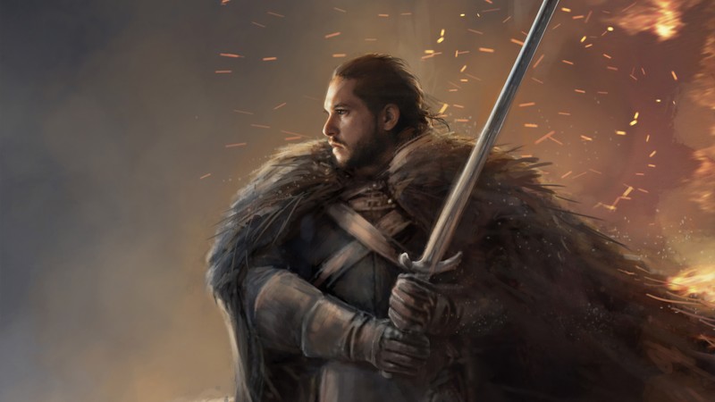 jon snow, game of thrones, tv shows, hd, behance