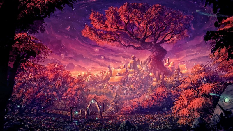 forest, artist, artwork, digital art, hd, painting, 4k