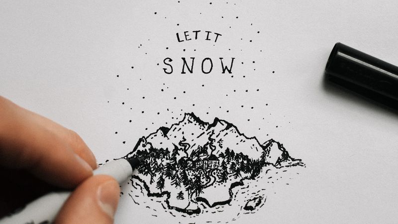 drawing, inscription, hand, pen, ink, 4k
