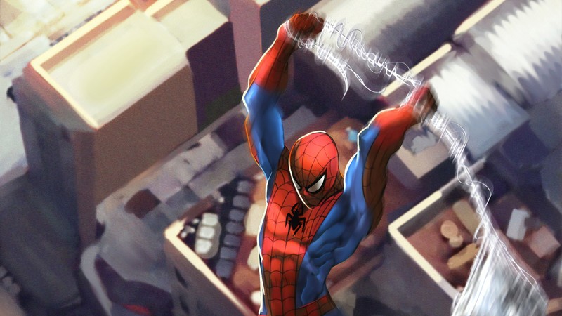 spiderman, venom, superheroes, hd, 4k, artstation