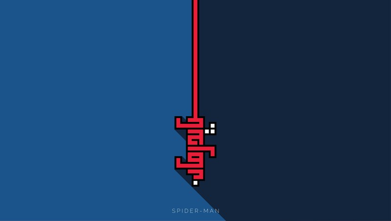 spiderman, superheroes, hd, 4k, minimalism, minimalist, behance