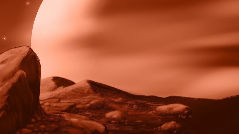 rock, stones, planet, canvas, art, 4k