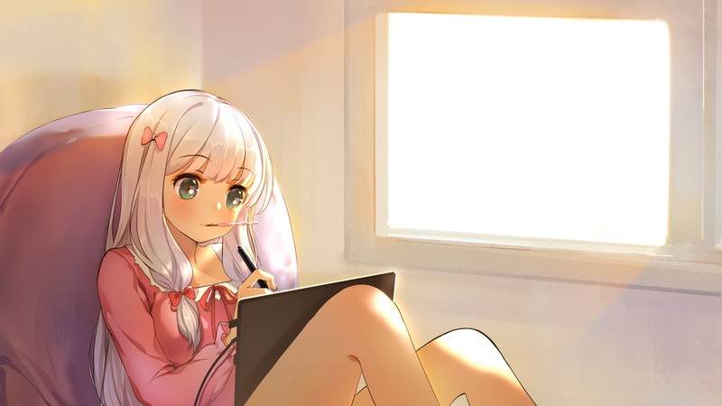 anime girl, anime, artist, artwork, digital art, hd, 4k, 5k