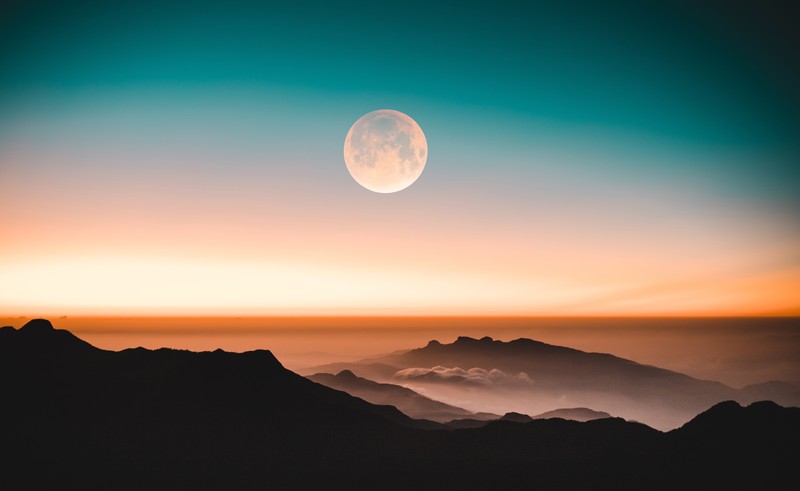 nature, hd, mountains, 4k, 5k, moon, sky