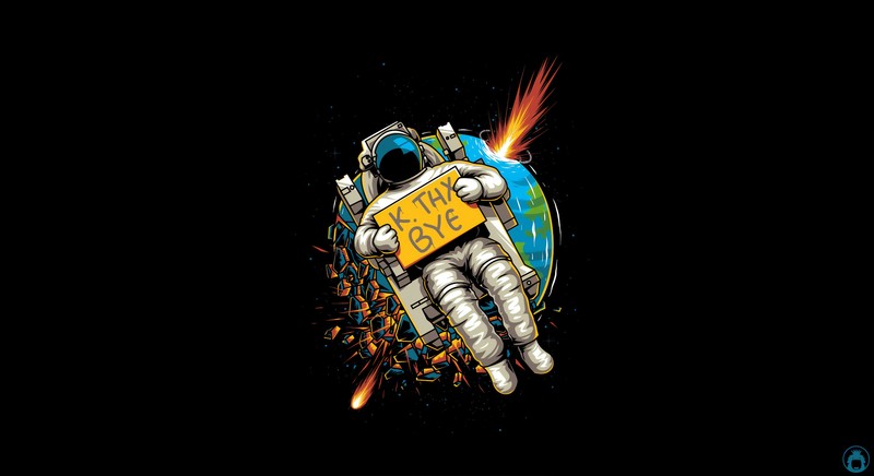 astronaut, artist, artwork, digital art, hd, 4k, black, oled, dark