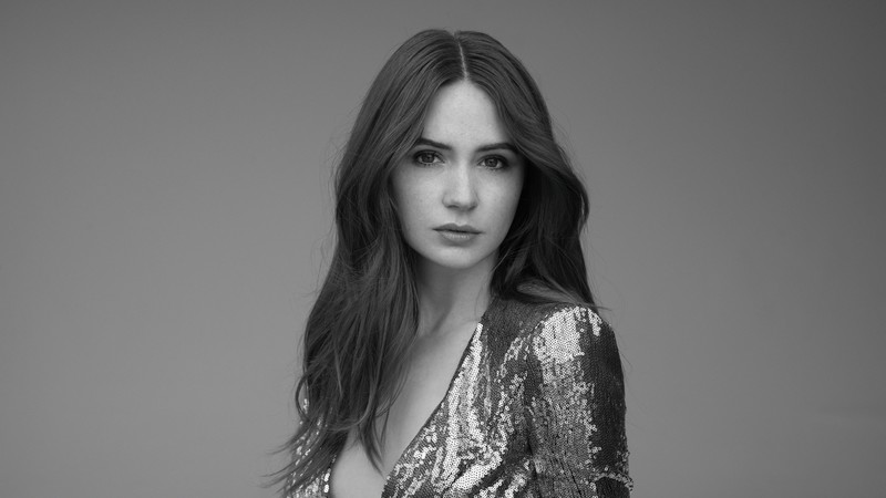 karen gillan, celebrities, girls, hd, 4k, monochrome, black and white