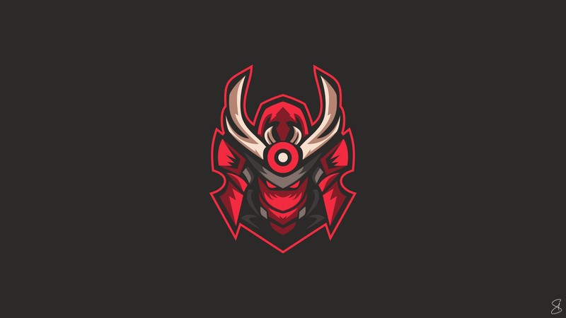 samurai, artist, artwork, digital art, hd, 4k, logo