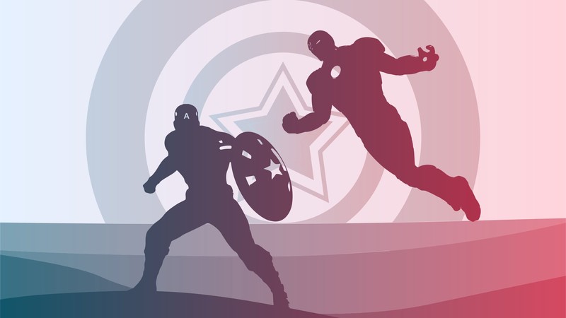 captain america, iron man, hd, superheroes, behance