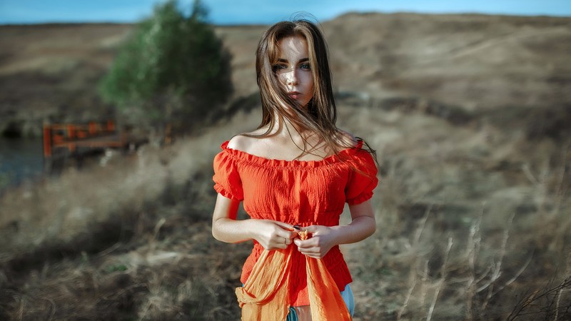 girls, outdoors, model, hd, depth of field, 4k