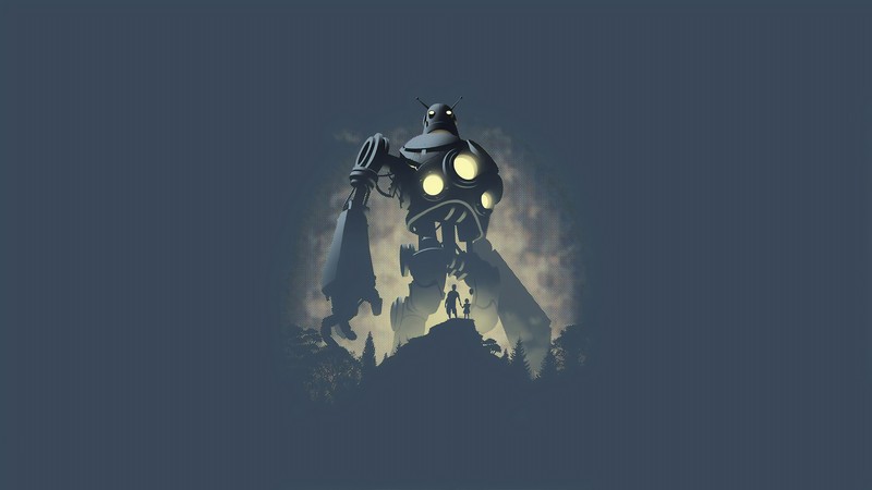 the iron giant, artist, artwork, digital art, hd, minimalism, 4k