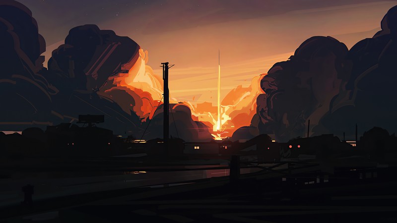 evening, artist, artwork, digital art, hd, 4k, artstation