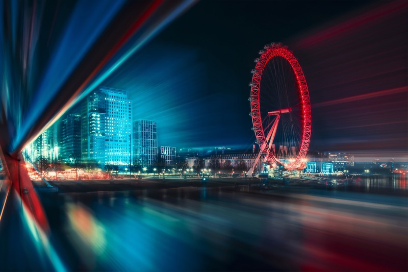 ferris wheel, photography, hd, 4k, 5k, long exposure