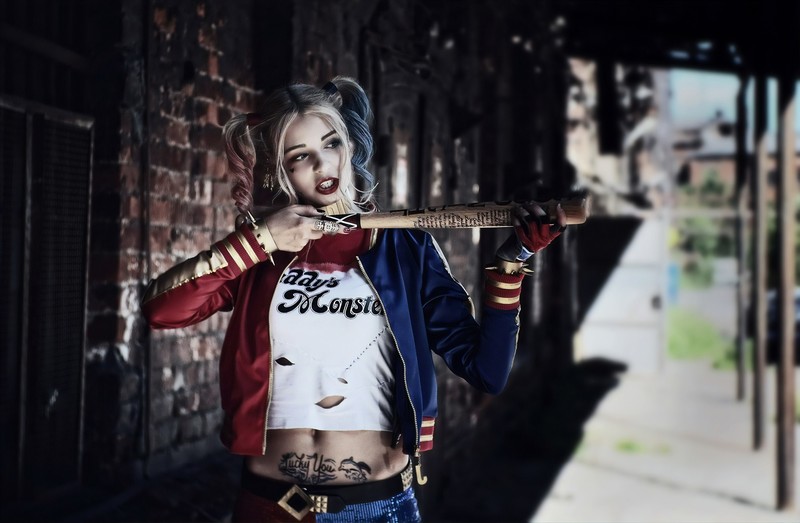harley quinn, supervillain, cosplay, hd, 4k
