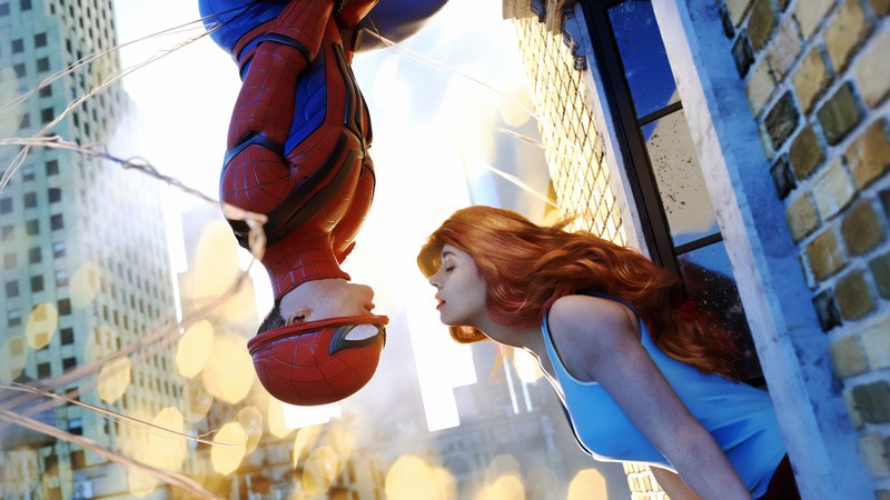 spiderman, mary jane, hd, 4k, superheroes, artwork, digital art, art, artstation