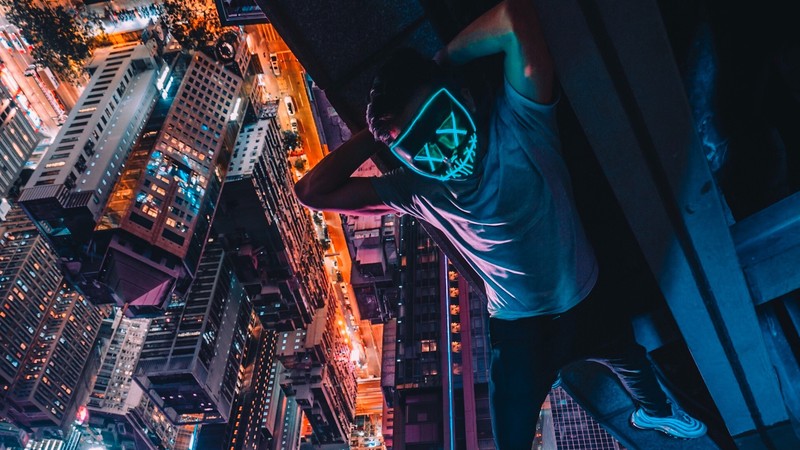 artist, hd, neon, mask