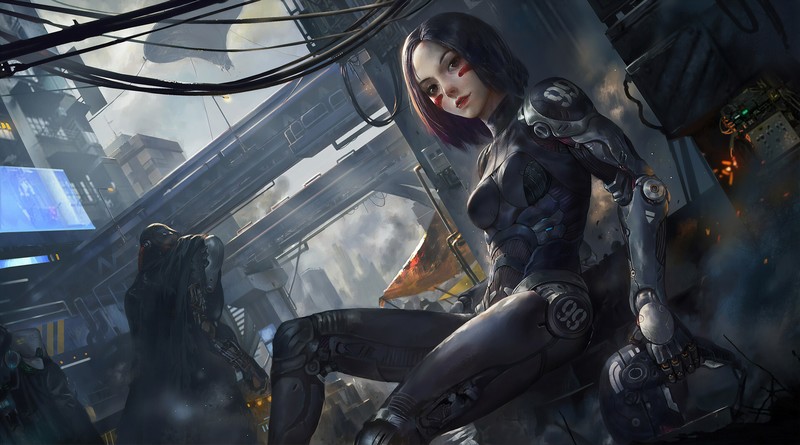 alita battle angel, 2019 movies, movies, hd, 4k, artist, artwork, digital art, artstation