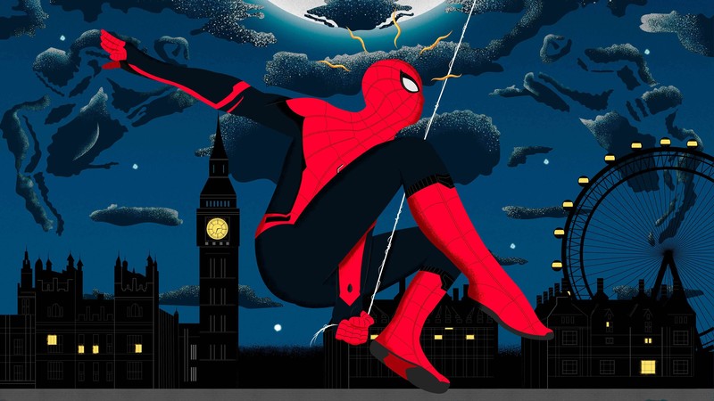 spiderman far from home, movies, 2019 movies, hd, 4k, superheroes, mysterio, spiderman