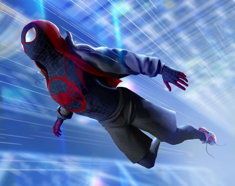 spiderman into the spider verse, spiderman, hd, superheroes, artwork, artist, digital art