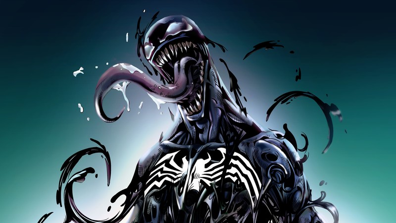 spiderman, venom, superheroes, artist, artwork, digital art, hd, 4k