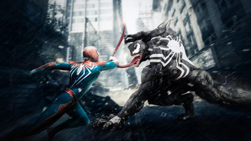 venom, spiderman, hd, superheroes, artwork, digital art