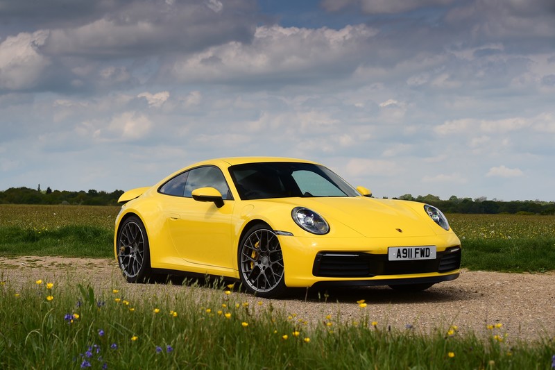porsche 911, porsche carrera, porsche, cars, 2019 cars, hd, 4k, yellow