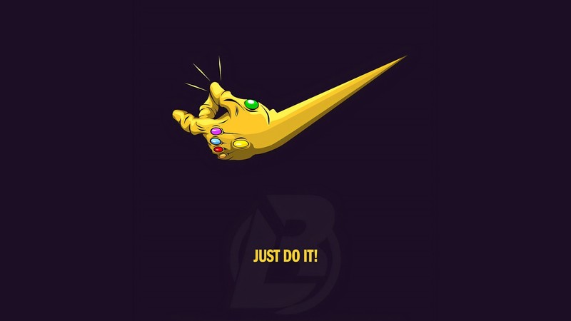 thanos, nike, superheroes, minimalism, minimalist, hd, 4k, behance
