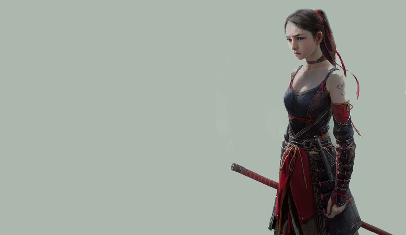 warrior, fantasy girls, artist, artwork, digital art, hd, 4k, artstation
