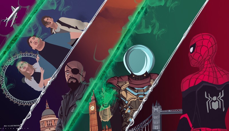 spiderman far from home, 4k, spiderman, hd, superheroes, artwork, digital art, behance