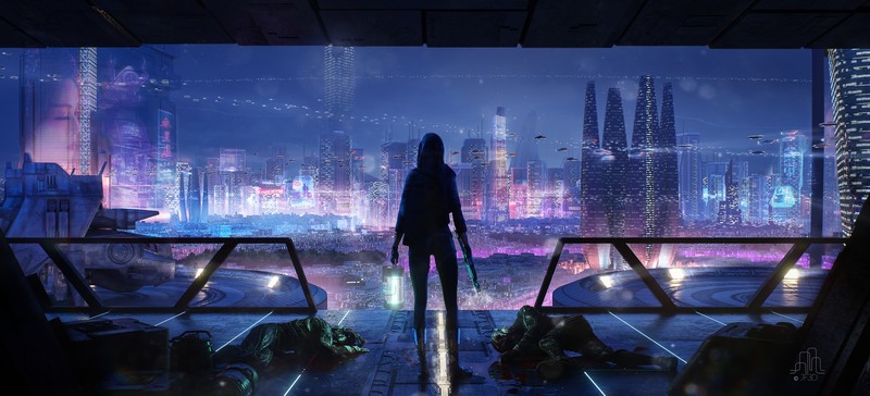 scifi, cyberpunk, artist, artwork, digital art, hd, behance, 4k