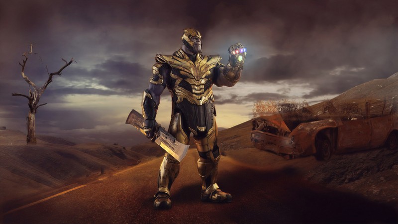 thanos, hd, 4k, superheroes, digital art, artwork, behance, supervillain