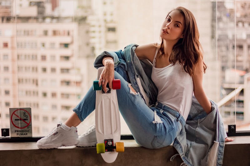 skateboard, girls, model, hd, photography, 4k, 5k